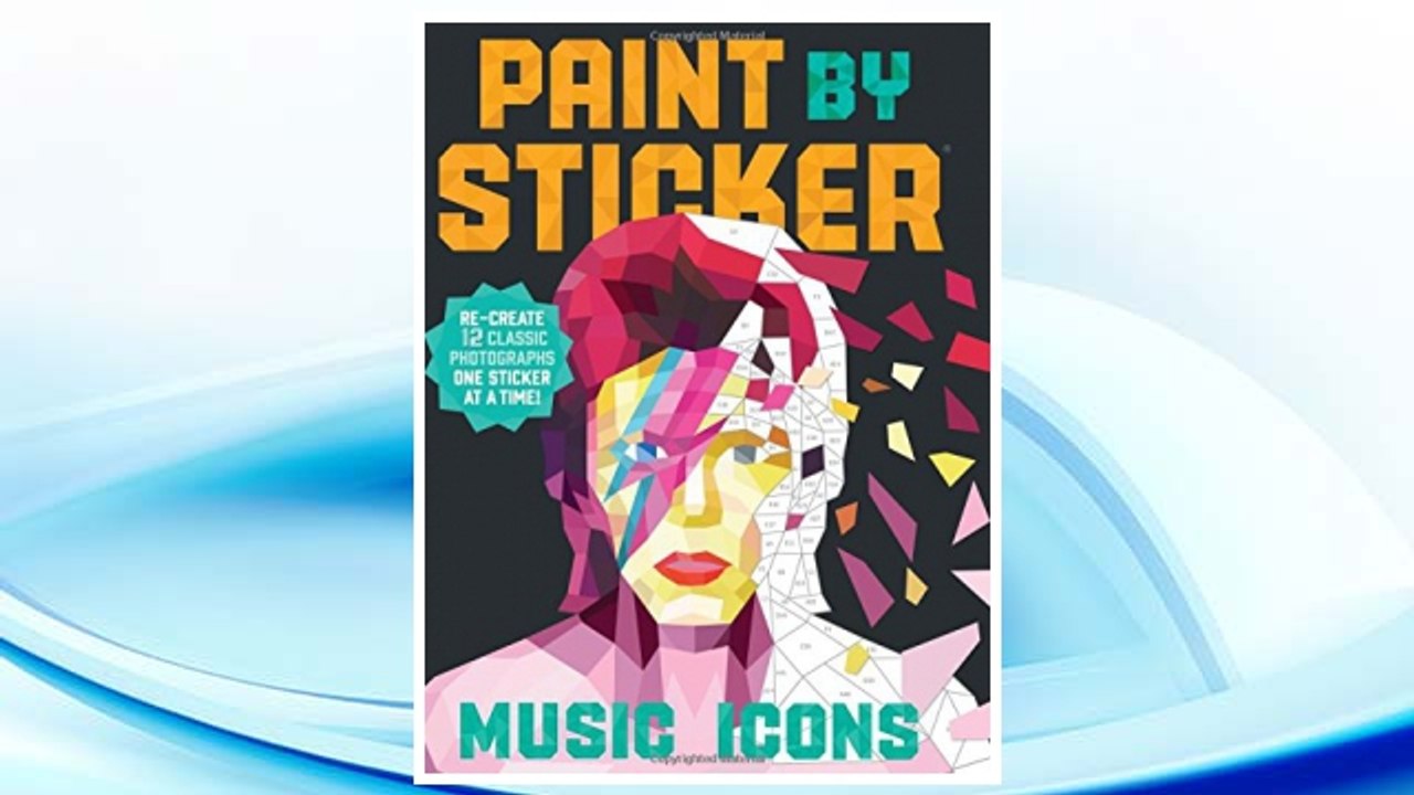 Download PDF Paint by Sticker: Music Icons: Re-create 12 Classic Photographs One Sticker at a Time! FREE