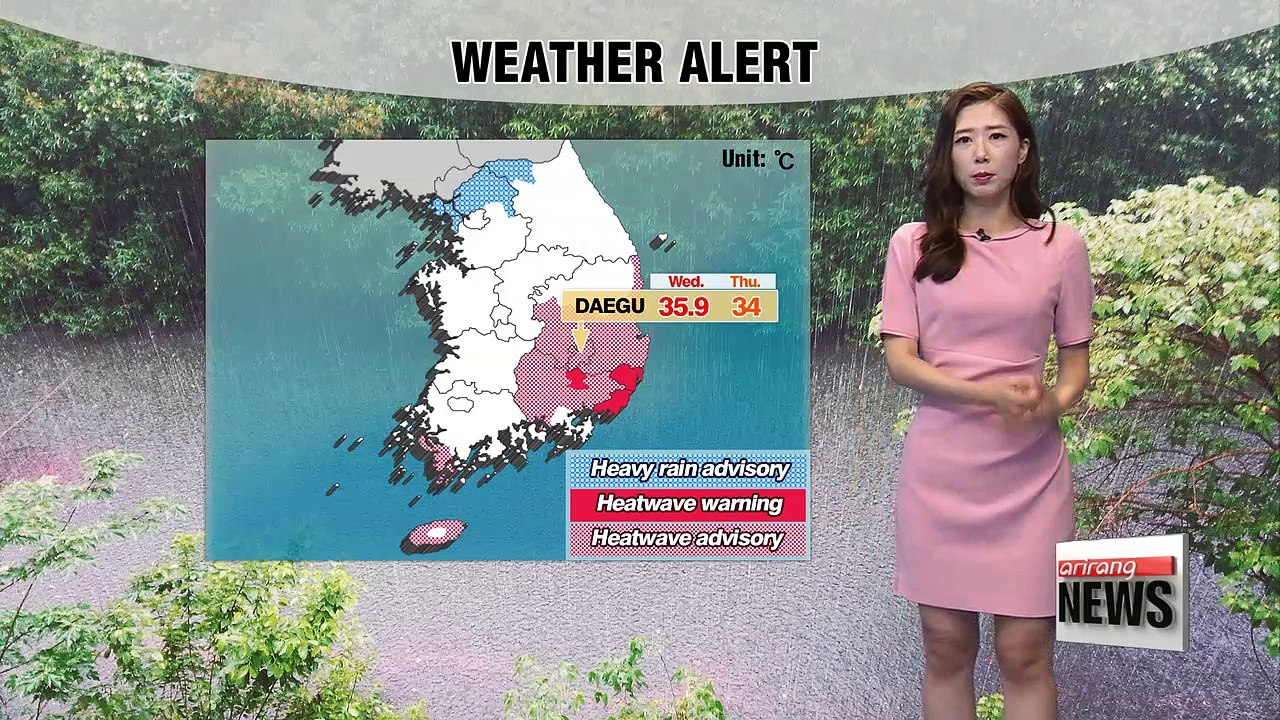 Heavy to very heavy rains in the country's upper region, heat wave down south