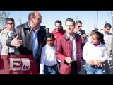 Peña Nieto entrega viviendas en Acuña, Coahuila, tras daños por tornado/ Vianey Esquinca
