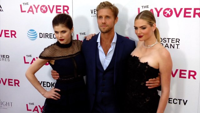 Alexandra Daddario, Kate Upton, Matt Barr The Layover Premiere Red Carpet