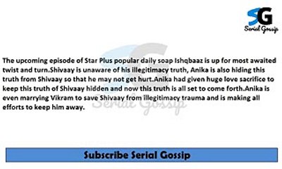 Ishqbaaz, 24th Aug 2017 News, Shivaay breaks, all chords with, Pinky chooses ,Anika's love way, Upco