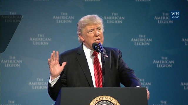 President Trump Honors Veterans of 'The American Legion'