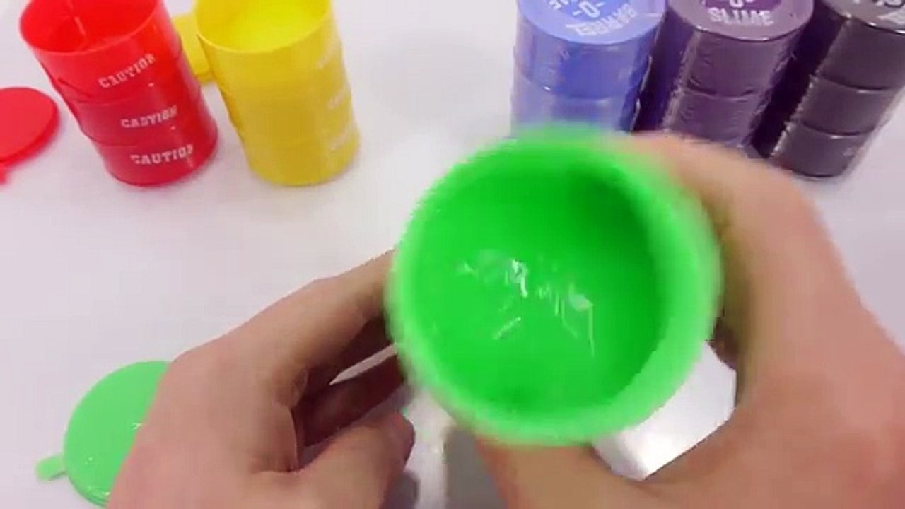 Couleur vase visqueux déballage Dans le разноцветные лизуны бочках monstres de boue de tambour critiques coulant aekgoe argile liquide Jouer ba