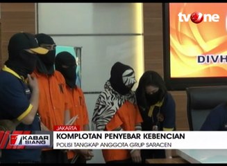 Polisi Tangkap Anggota Grup Saracen Penyebar Kebencian