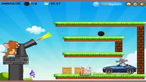 Tom and Jerry Bombing Tom Cat Shooting Game Walkthrough Levels 1-8