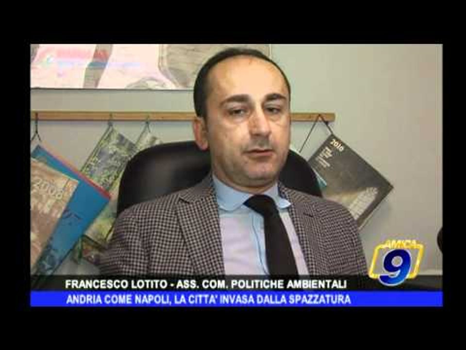 Andria come Napoli, la città invasa dalla spazzatura