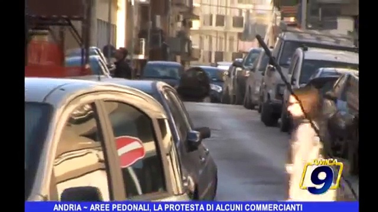 Andria | Aree pedonali, la protesta di alcuni commercianti