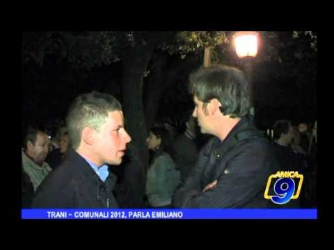 Trani | Comunali 2012, parla Emiliano