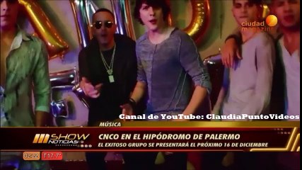 Música: "CNCO" en el Hipódromo de Palermo el próximo 16 de diciembre