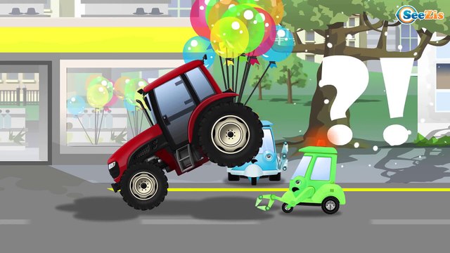 Tractor - Giant Tractors and Obstacles on the road | Traktor - Duże Traktor i Przeszkody na drodze