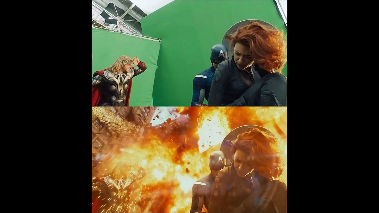 Famous Movie Scenes Before and After Visual Effects