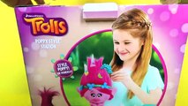 Ana cortes cabello Cambio de imagen de apagado amapola Informe estación de estilo juguete juguetes Poppys trolls troll haircu