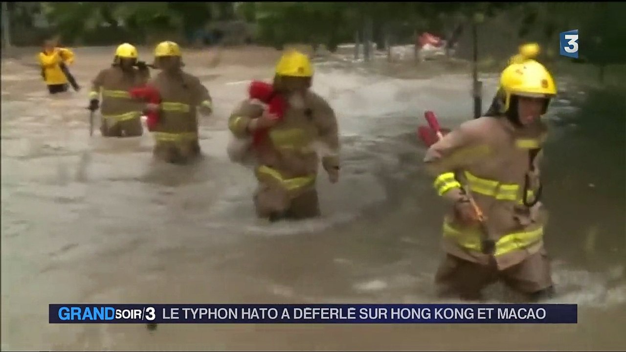 Un puissant typhon tue à Hong Kong et Macao