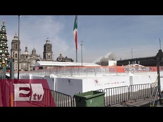 Reabren pista de hielo del Zócalo capitalino tras suspensión de precontingencia ambiental