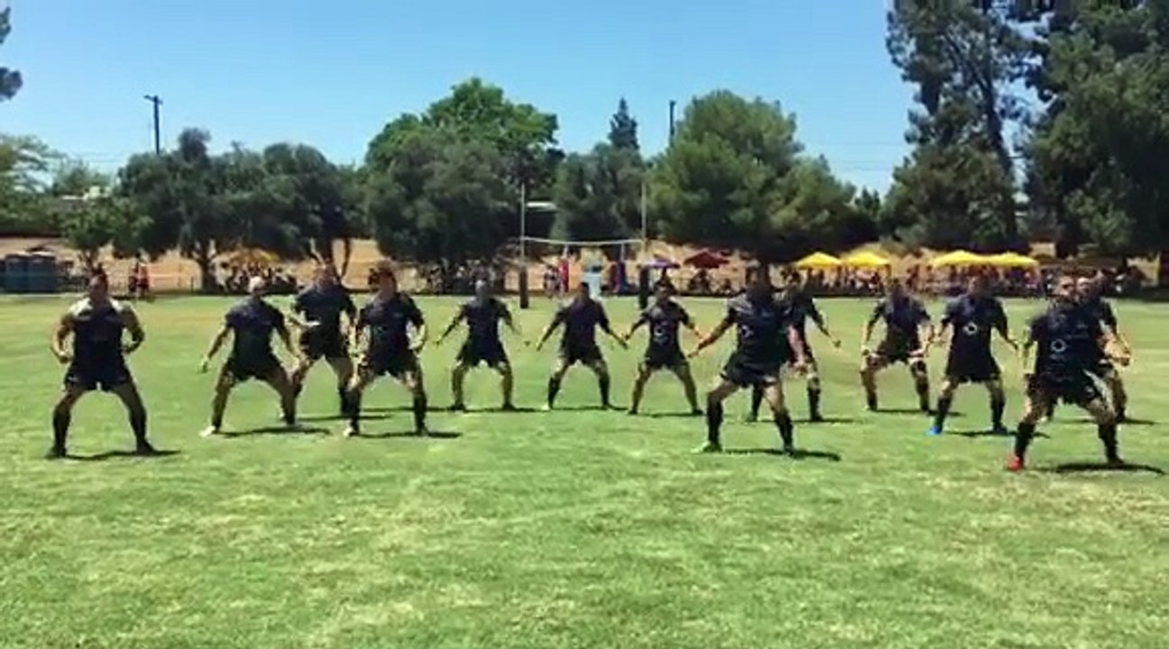Le haka en finale du championnat du monde Pompiers Police