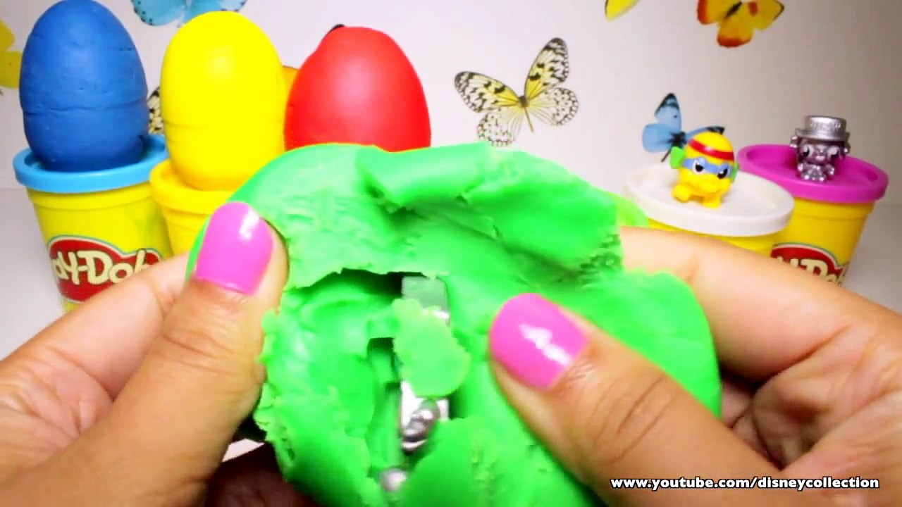 Play-Doh Surprise Eggs Hidden Toys Shopkins Moshi Monsters & more