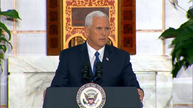 Mike Pence promises that the US 'will not stand by as Venezuela crumbles'