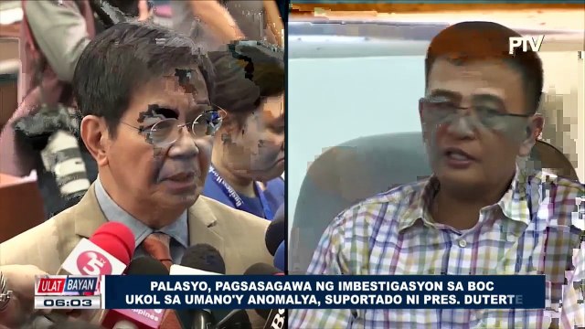 Palasyo: Pagsasagawa ng imbestigasyon sa BOC ukol sa umano'y anomalya, suportado ni PRRD