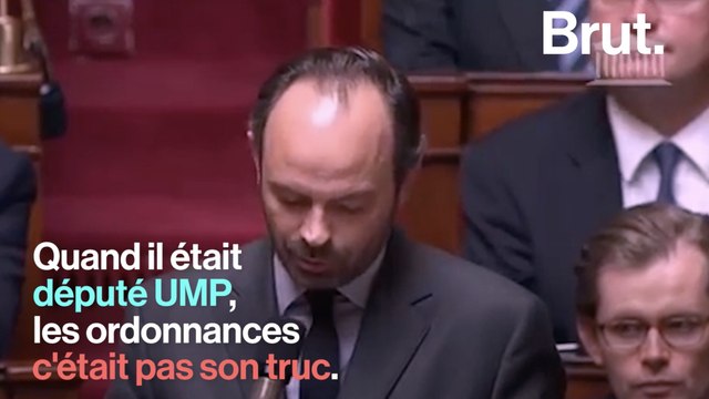 Avant, Édouard Philippe trouvait que les ordonnances c'était pas cool . Mais ça, c’était avant.