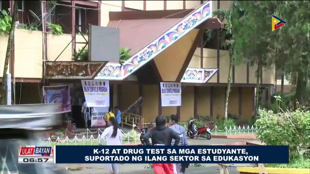 K-12 at drug test sa mga estudyante, suportado ng ilang sektor sa edukasyon