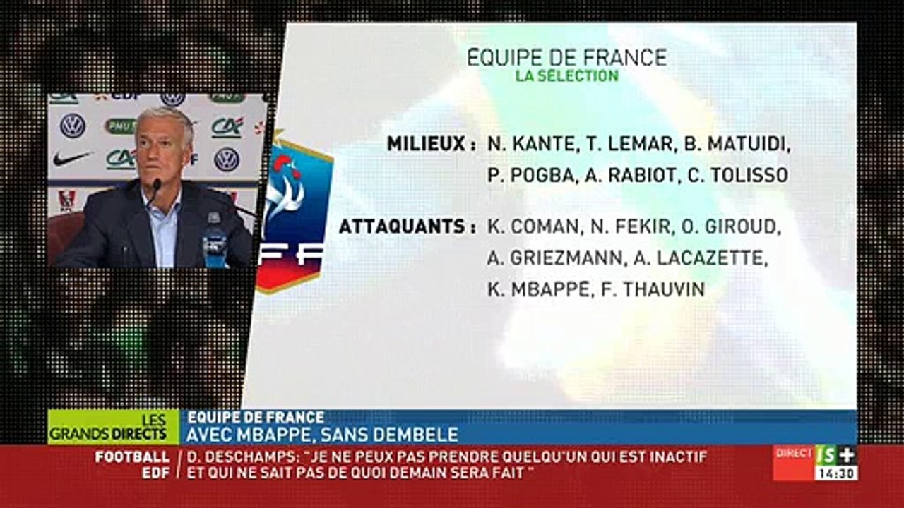 En pleine conférence de presse, un journaliste demande un entretien avec Didier Deschamps - Regardez