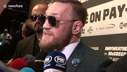 McGregor confident about victory over Mayweather