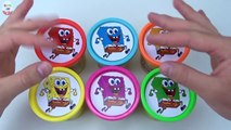 SpongeBob SquarePants Nickelodeon Learn Colors Play doh Surprise Balls Toys Collection