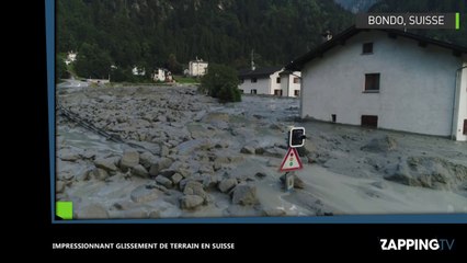 Suisse : Huit disparus dans un impressionnant glissement de terrain (vidéo)