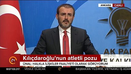 Mahir Ünal'dan Kılıçdaroğlu"nun atletli pozuna tepki: Haberim yokmuş gibi çek kıvamında