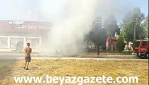İzmir Bayraklı'da korkutan market yangını!
