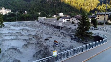 Eight people are missing after a landslide in Switzerland