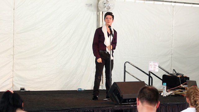 Moses Snow sings 'As Long As I Have You' Entertainment Tent Elvis Week 017