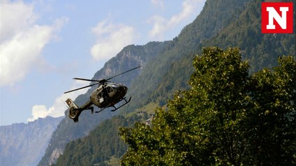 Eight people missing after landslide in Swiss Alps