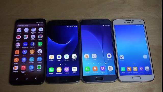 Samsung Galaxy S8 vs. Samsung Galaxy S7 vs. Samsung Galaxy S6 vs. Samsung Galaxy S5 - Speed Test