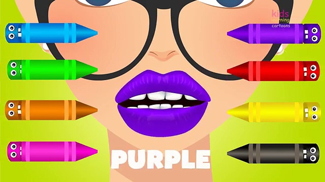 Les meilleures enfants les couleurs fou Apprendre apprentissage rouge à lèvres Nouveau vidéo avec |