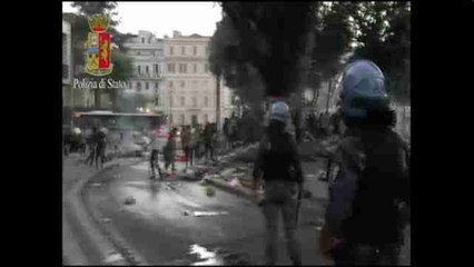 Enfrentamientos entre inmigrantes y Policía dejan trece heridos en Roma