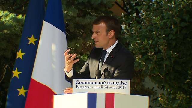 La France n'est pas un pays réformable , assure Macron en Roumanie car les Français détestent les réformes
