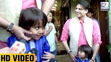 Vivek Oberoi Cutely Play's With His Son Vivaan