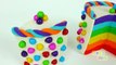 Pastel postres Bricolaje comida cómo hacer jugar plastilina arco iris sorpresa para juguetes Doh doh