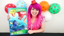 Coloring Baby Dory Finding Dory GIANT Coloring Page Crayola Crayons | COLORING WITH KiMMi