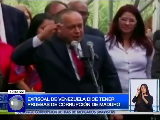 Ex Fiscal de Venezuela dice tener pruebas de corrupción de Maduro