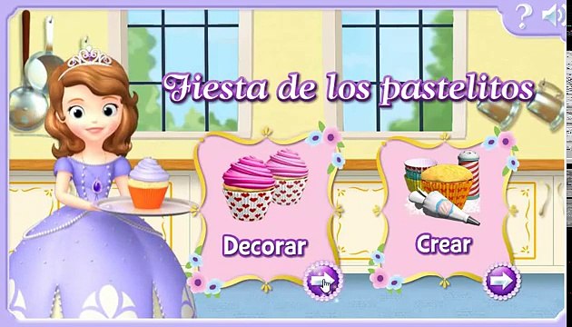 PRINCESA SOFIA ESPAÑOL La Princesita Sofia hace Cupcakes (voz en español) Princesinha Sofi