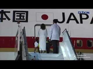 Japanese Prime Minister Abe arrives in Davao City