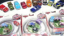 Disney Cars Garage Piston Cup Flash McQueen Podium Jouet Toy Review Lightning McQueen Rela