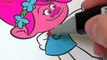 Et Canal coloré coloration tonnelier pour enfants des feutres coquelicot avec Pages trolls