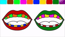 Enfants coloration les couleurs pour enfants Apprendre rouge à lèvres à Il avec Pages |
