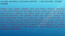 McAfee Antivirus Phone Number 1-800-953-0960 Customer Care Helpline