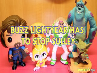 BUZZ LIGHTYEAR ,HAS ,TO ,STOP ,SULLEY ,DR STRANGE, LITTLE LIVE PETS, TALA ,YODA ,TOYS STORY 3 , MONSTER UNIVERSITY , DIS