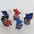 Cat Family Ceramic Trinkets Ornaments / Handmade Handcraft by Atelier Anatolia