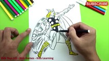Топор Мстители раскраска страницы раскраска Книга супергерои Узнайте цвета